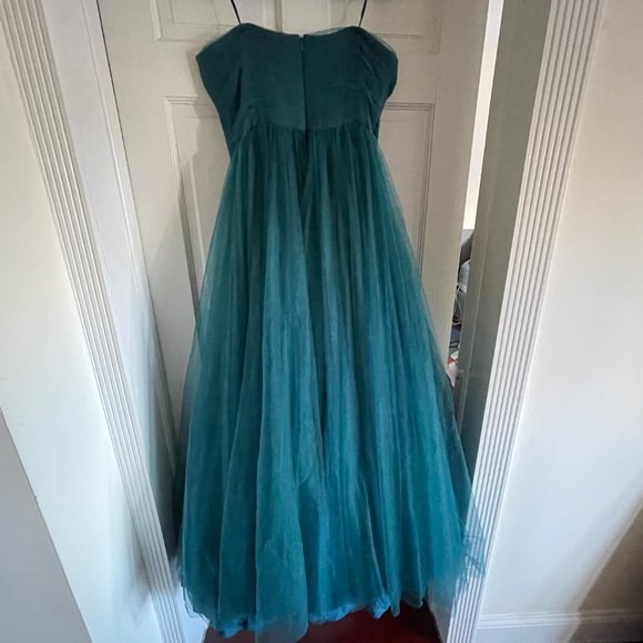 NWOT Badgley Mischka Collection Strapless Tulle Ball Gown - US 14 / XL - Picture 5 of 14